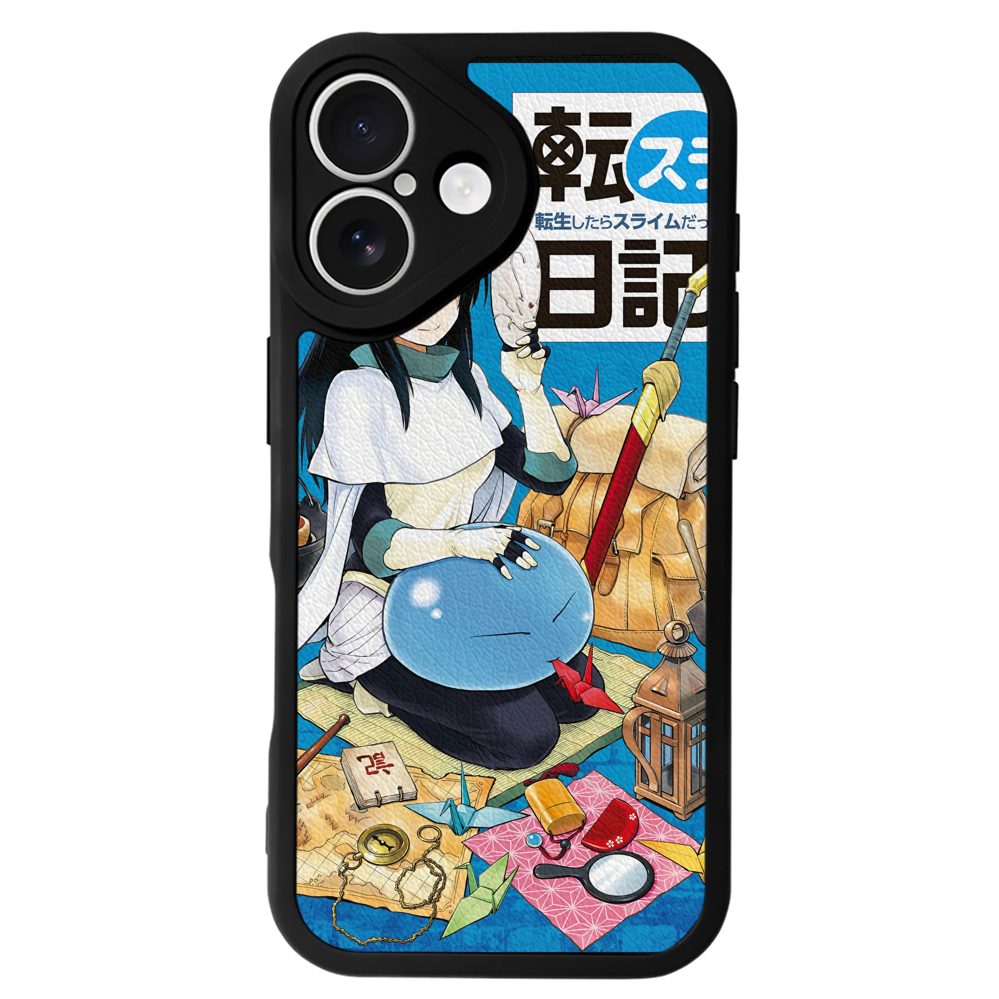 （画像用） 転スラ Regarding Reincarnated to Slime 【iPhone 16シリーズ対応】シリコンスマホケース（レザー調） 材質：シリコン